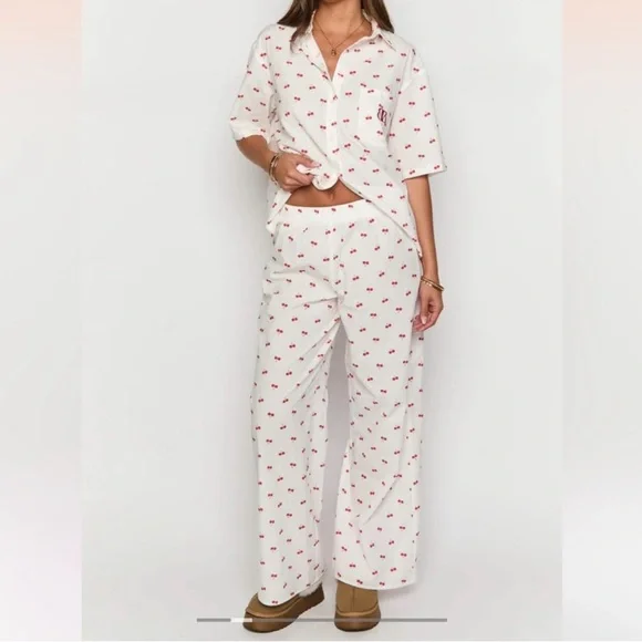 Beginning Boutique Cherry print pajamas - Picture 1 of 5